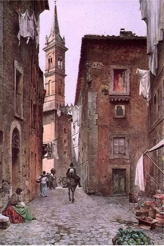 Vicolo della Volpe in Rome (rione V Ponte)